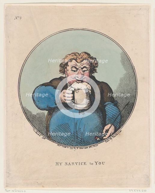 My Service To You, October 20, 1799., October 20, 1799. Creator: Thomas Rowlandson.