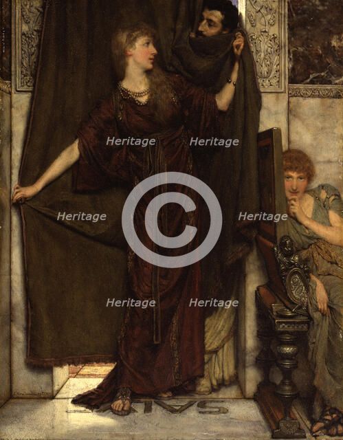 My Sister Is Not In, 1879. Creator: Lawrence Alma-Tadema.