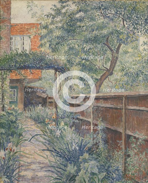 My Studio Garden, 1938. Artist: Lucien Pissarro.
