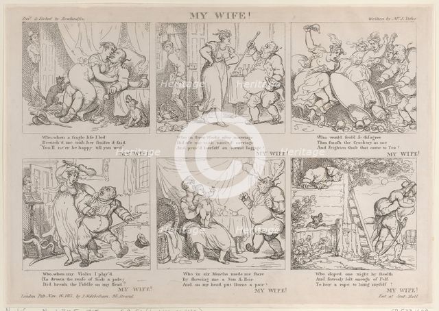 My Wife!, November 16, 1815., November 16, 1815. Creator: Thomas Rowlandson.