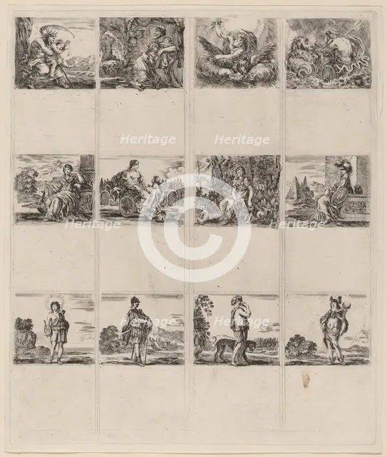Mythological Playing Cards, 1644. Creator: Stefano della Bella.
