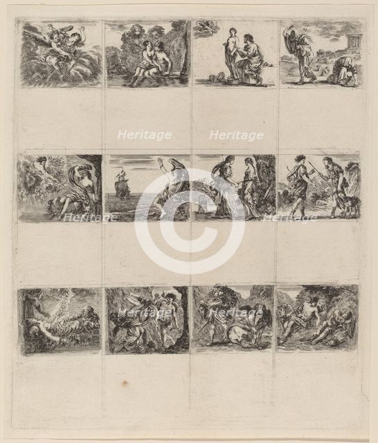 Mythological Playing Cards, 1644. Creator: Stefano della Bella.