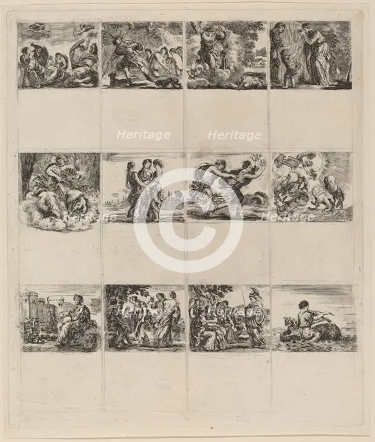 Mythological Playing Cards, 1644. Creator: Stefano della Bella.
