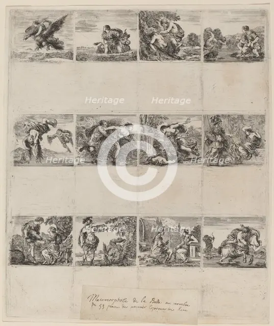 Mythological Playing Cards, 1644. Creator: Stefano della Bella.