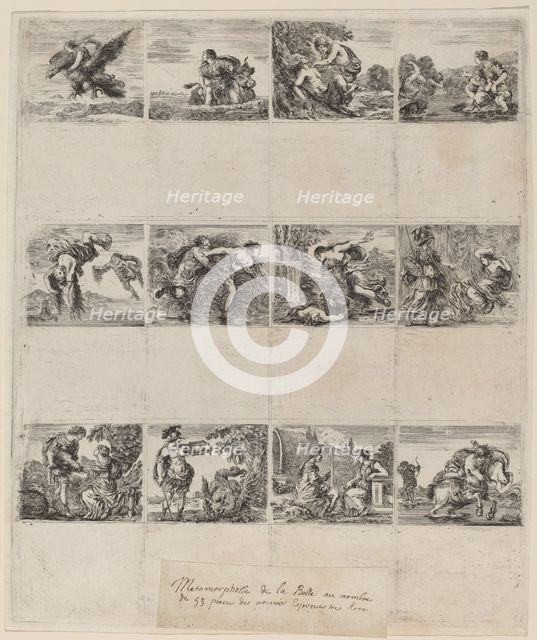 Mythological Playing Cards, 1644. Creator: Stefano della Bella.