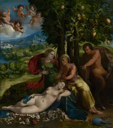 Mythological Scene, about 1524. Creator: Dosso Dossi