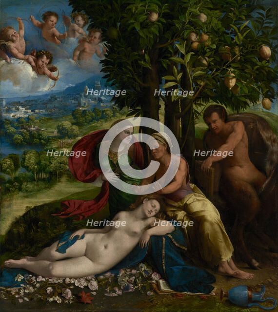 Mythological Scene, about 1524. Creator: Dosso Dossi.
