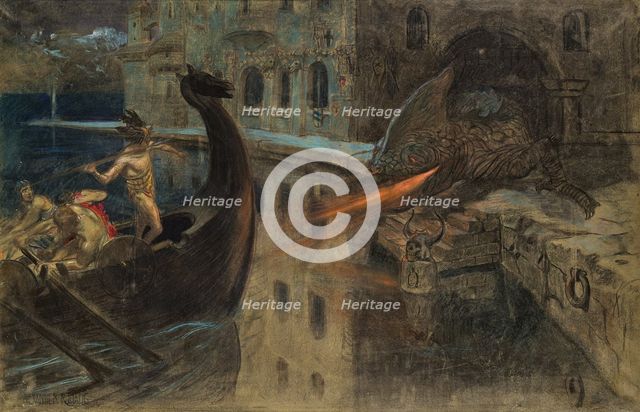 Mythological scene, c1910. Creator: Rothaug, Alexander (1870-1946).