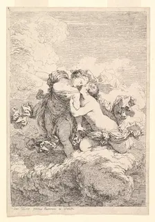 Mythological Scene, possibly Diana Seducing Callisto, ca. 1764. Creator: Jean-Honore Fragonard