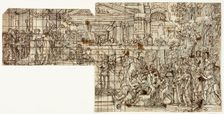 Mythological Scene: Triumph of Alexander (recto), n.d