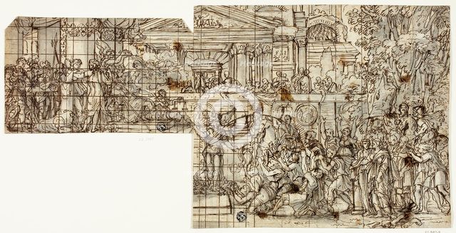 Mythological Scene: Triumph of Alexander (recto), n.d.