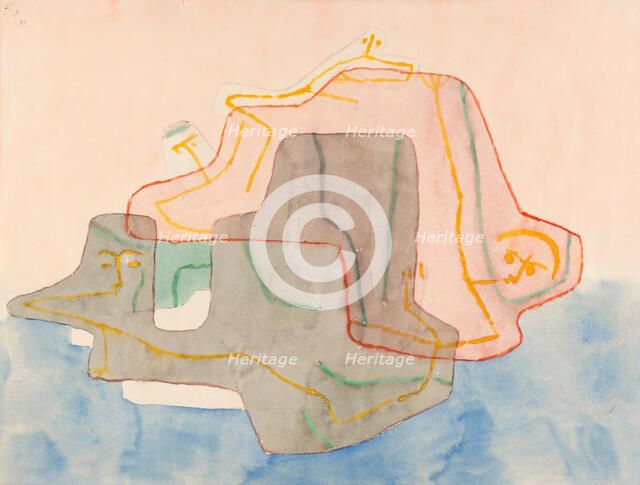 Mythos einer Insel (Myth of an island), 1930. Creator: Klee, Paul (1879-1940).