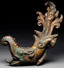 Mythical Aquatic Creature (Makara), 10th century. Creator: Unknown