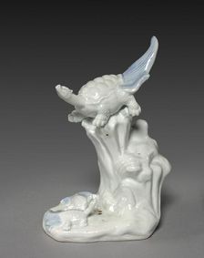 Mythical Island (Mt. Horai) with Tortoises, 19th century. Creator: Unknown