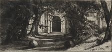 Mytton Hall, 1859. Creator: Francis Seymour Haden (British, 1818-1910)