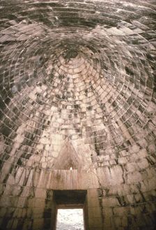 Mycenae Interior of Treasury of Atreus, Greece, c1600BC-c1200BC
