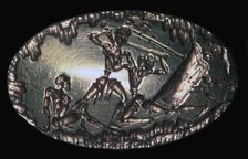 Mycenaean gold seal-ring, 17th-12th century BC