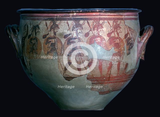 Mycenaean 'Warrior Vase', 12th century. Artist: Unknown