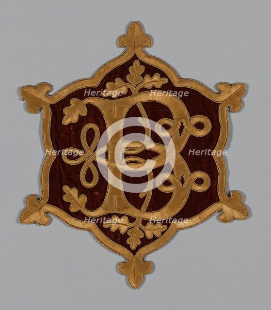 Myddelton Biddulph Armorial Medallion, Wales, c. 1846. Creator: AWN Pugin.