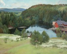Myllykylä Sawmill, 1899. Creator: Halonen, Pekka (1865-1933)
