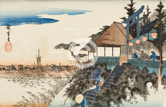 Myojin Shrine, Higashizaka, Kanda, Late 1830s-mid 1840s. Creator: Ando Hiroshige.