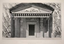 Myra - Tomb Cut in the Rock, pub. 1863 (lithograph). Creator: English School (19th Century)