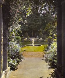 Myron Hunt house, 200 North Grand Avenue, Pasadena, California, 1917. Creator: Frances Benjamin Johnston