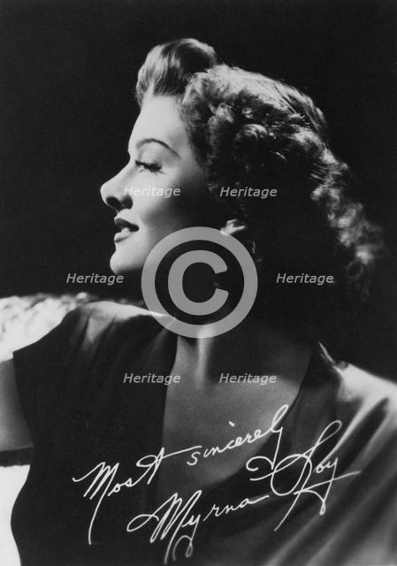 Myrna Loy (1905-1993), American actress, c1930s. Artist: Unknown