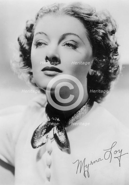 Myrna Loy (1905-1993), American actress, c1930s. Artist: Unknown