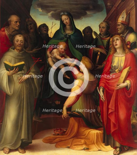 Mystic Marriage of St Catherine, 1509. Creator: Domenico Beccafumi.