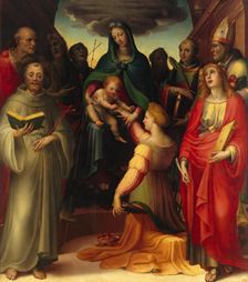 Mystic Marriage of St Catherine, 1509. Creator: Domenico Beccafumi