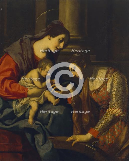 Mystic Marriage of St Catherine, 1700. Creator: Jacopo Vignali.