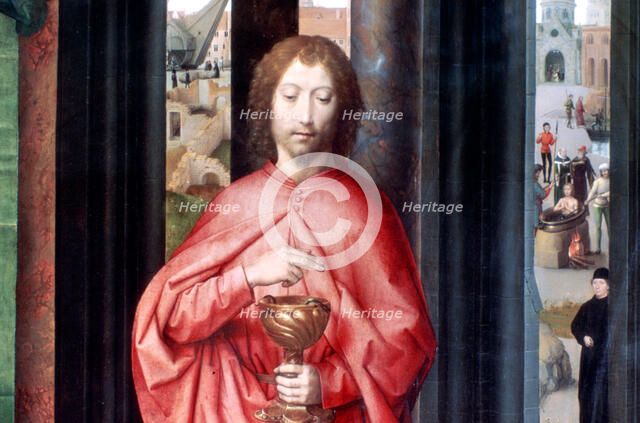 'Mystic Marriage of St. Catherine and Other Saints', Detail, c1453-1494. Artist: Hans Memling