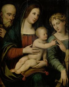 Mystic Marriage of St Catherine of Alexandria, c1540. Creator: Giacomo Francia