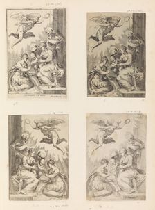 Mystic Marriage of St. Catherine (reverse copy). Creators: Anon, Giulio Bonasone