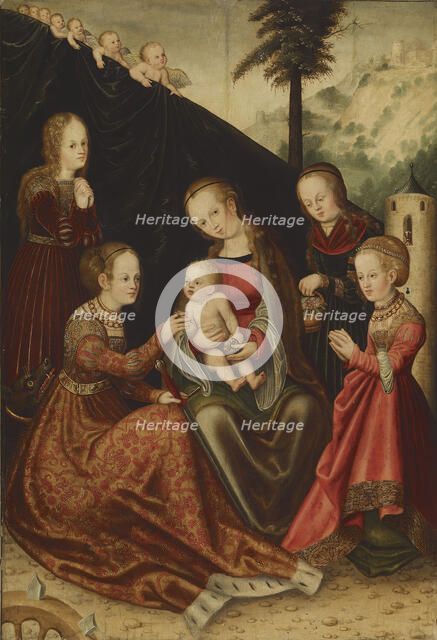 Mystic Marriage of Saint Catherine, 16th century. Creator: Unknown.