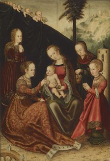 Mystic Marriage of Saint Catherine, 16th century. Creator: Unknown