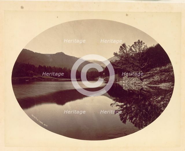 Mystic Lake, M.T., 1872. Creator: William Henry Jackson (American, 1843-1942).