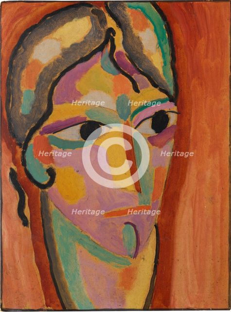 Mystical Head: Despite, c1918. Creator: Javlensky, Alexei, von (1864-1941).