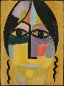 Mystical Head: Raven's Wing IV, 1918. Creator: Alexei Jawlensky
