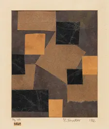Mz 386 Hoepf (Merz design), 1922. Creator: Schwitters, Kurt (1887-1948)