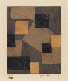 Mz 386 Hoepf (Merz design), 1922. Creator: Schwitters, Kurt (1887-1948)