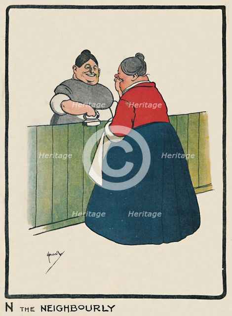 'N the Neighbourly', 1903. Artist: John Hassall.