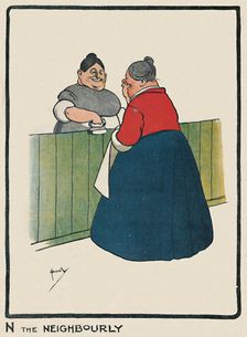 N the Neighbourly 1903. Artist: John Hassall