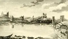 N. View of the Ruins of Clomines, Co. Wexford 1791. Creator: Thomas Cook