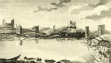 N. View of the Ruins of Clomines, Co. Wexford 1791. Creator: Thomas Cook