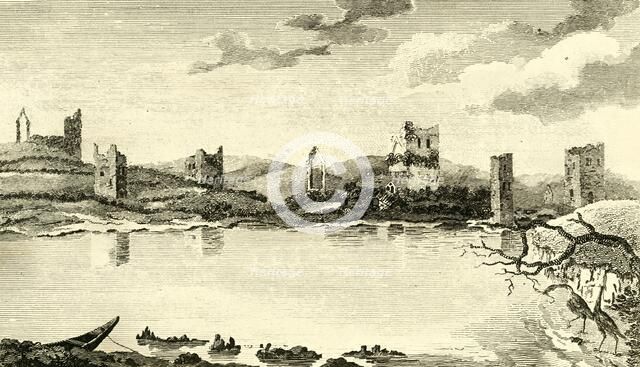 'N. View of the Ruins of Clomines, Co. Wexford', 1791. Creator: Thomas Cook.