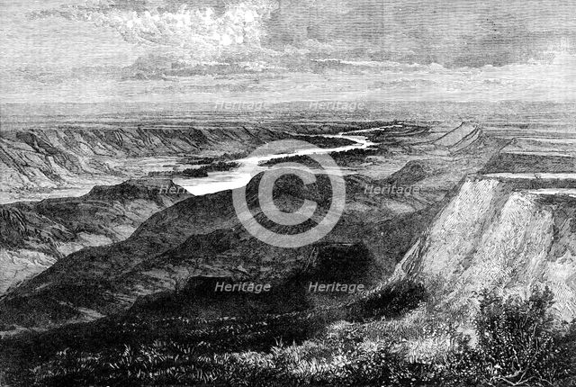 N.-West Territory of Canada: sketches by the Marquis of Lorne: Red-Deer River, looking S.-East, 1881 Creator: Unknown.