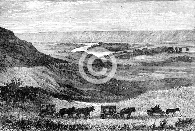 N.-West Territory of Canada: sketches by the Marquis of Lorne: Red-Deer River from the S. bank, 1881 Creator: Unknown.