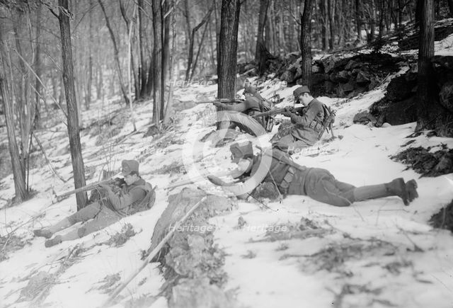 N.Y. National Guard manouevres, Peekskill, 1915. Creator: Bain News Service.
